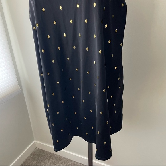 Swimsuits For All Studded Trapeze Swim Dress One Piece Swim Black Plus Size 22 - Picture 5 of 9